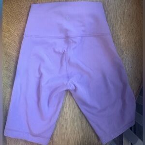 Purple 8’ Lululemon Biker Shorts